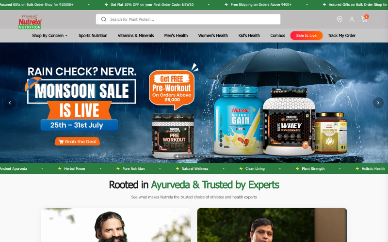 Nutrela Nutrition Shopify store by FutureTecheiz